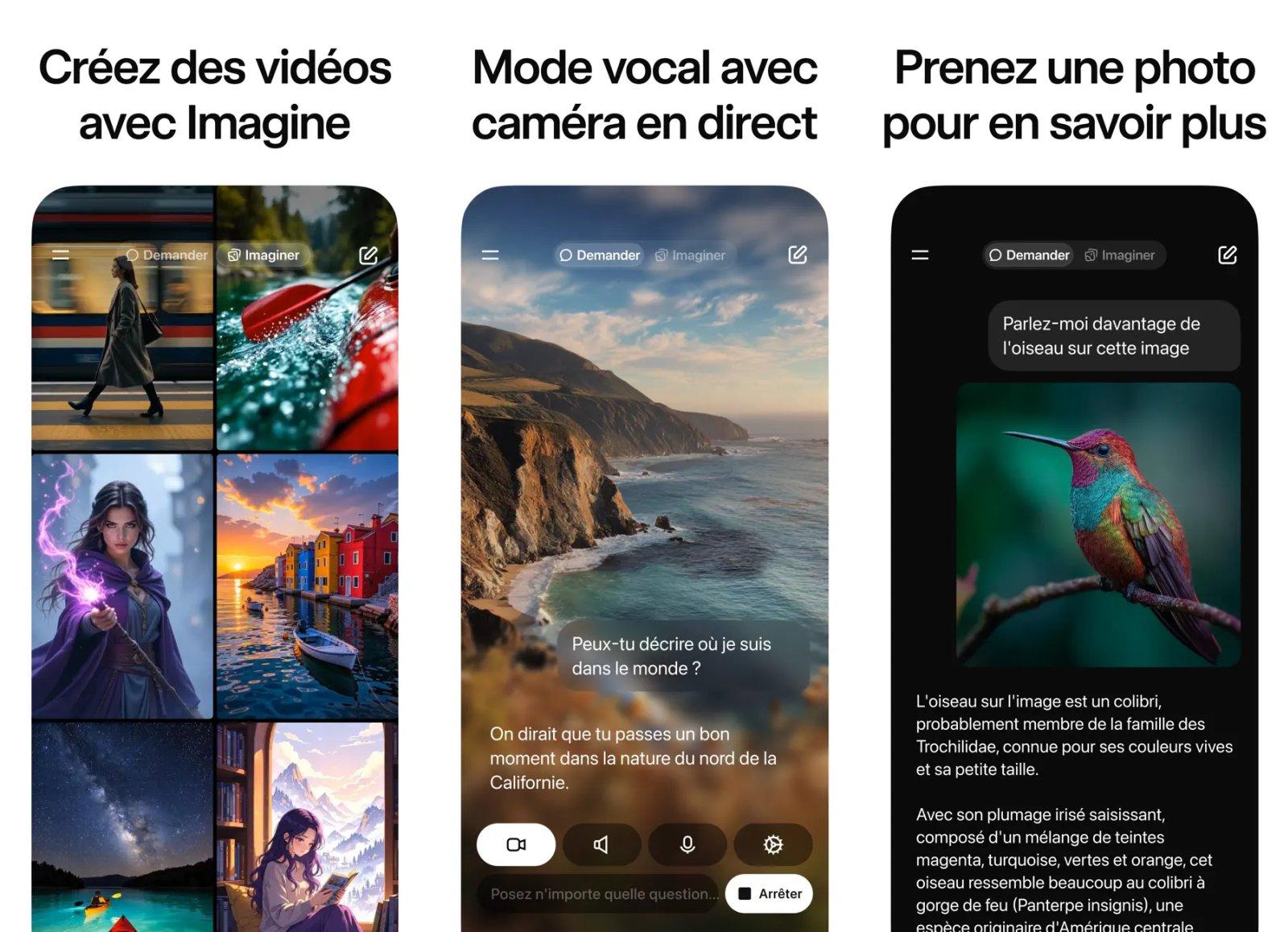grok assistant ia capture app ipa iphone