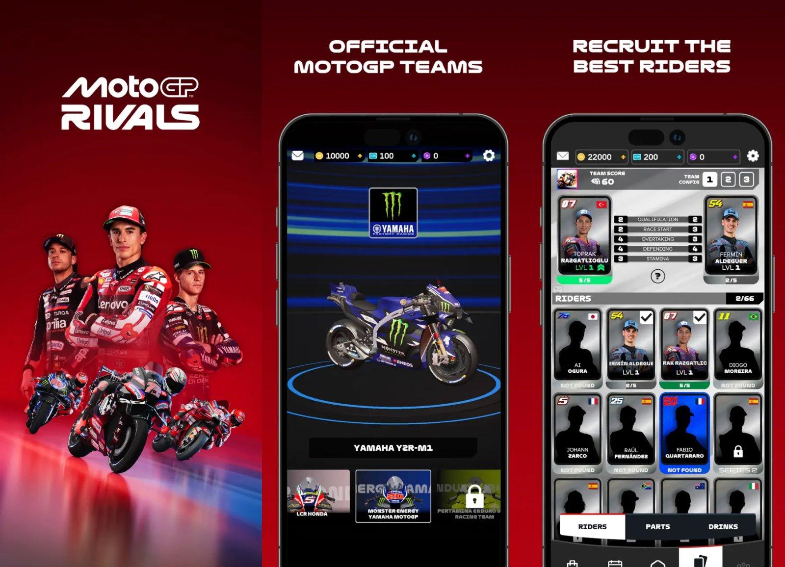 MotoGP Rivals : un jeu mobile pour diriger une équipe de course moto