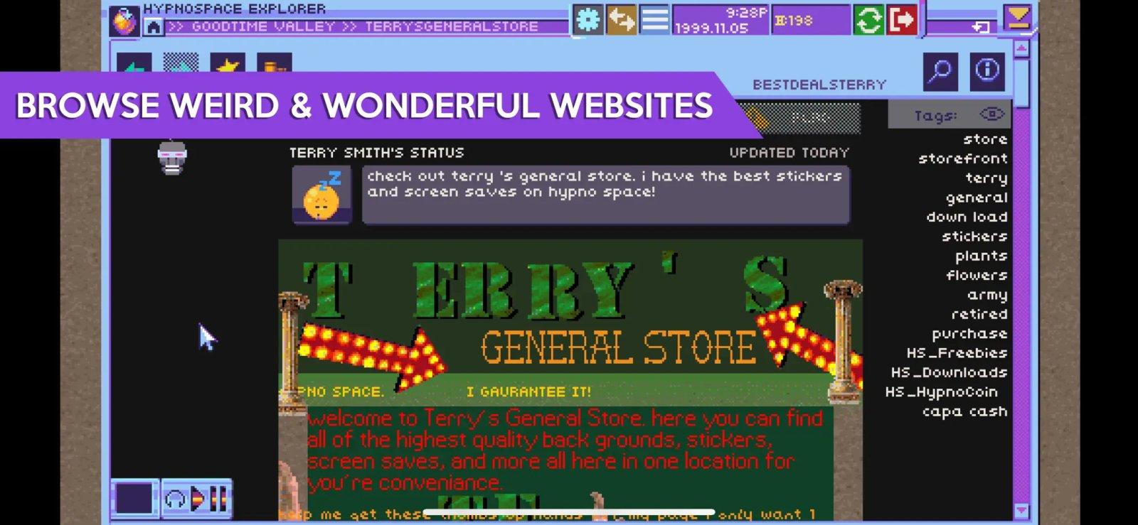 hypnospace outlaw capture jeu ipa iphone ipad