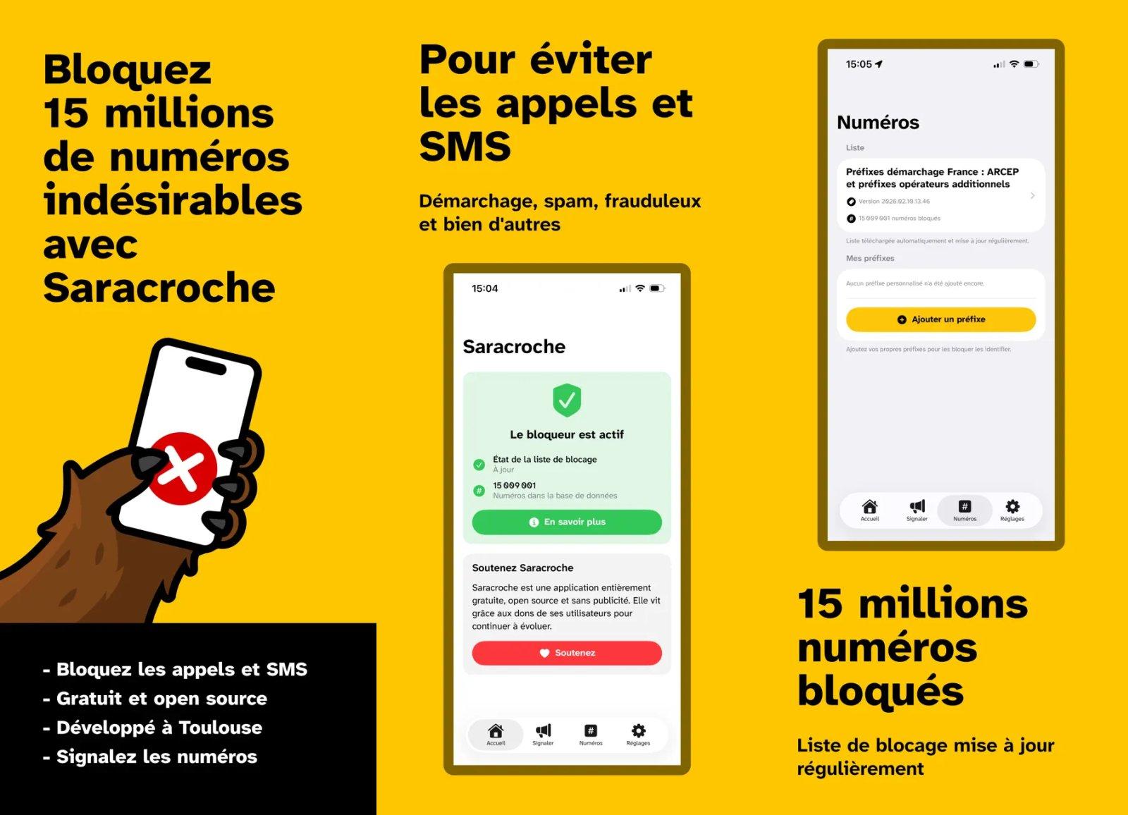 saracroche bloqueur d appels capture app ipa iphone