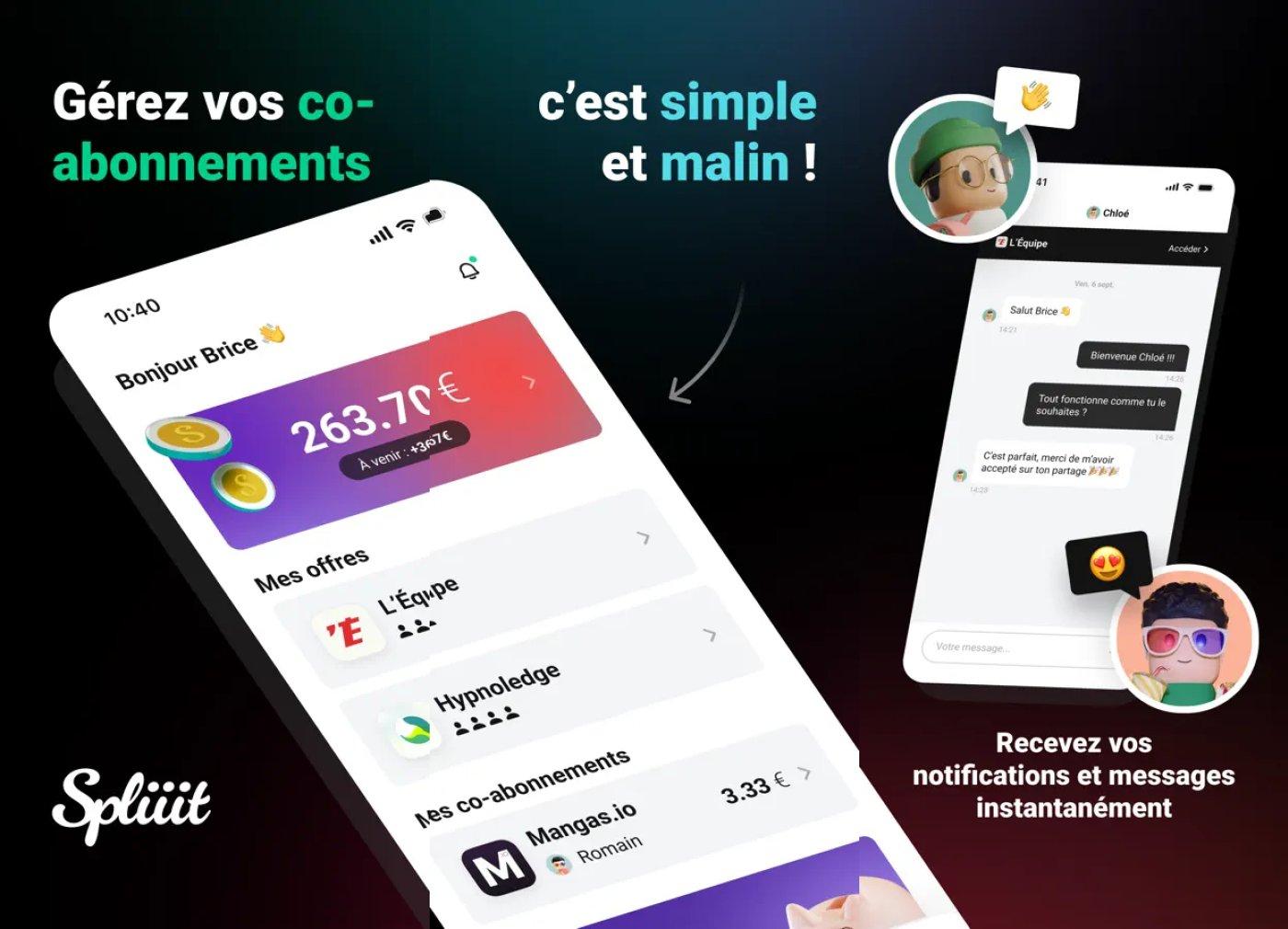 spliiit partage d abonnement capture app ipa iphone