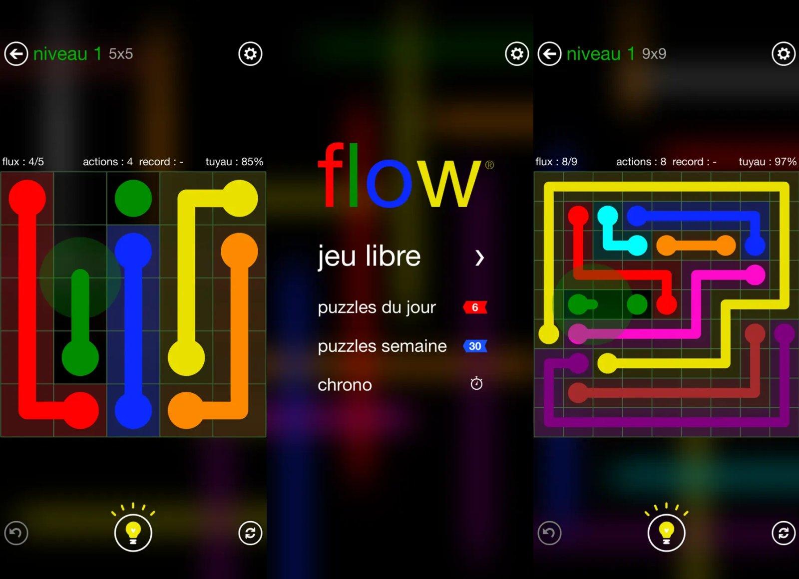 flow free capture jeu ipa iphone