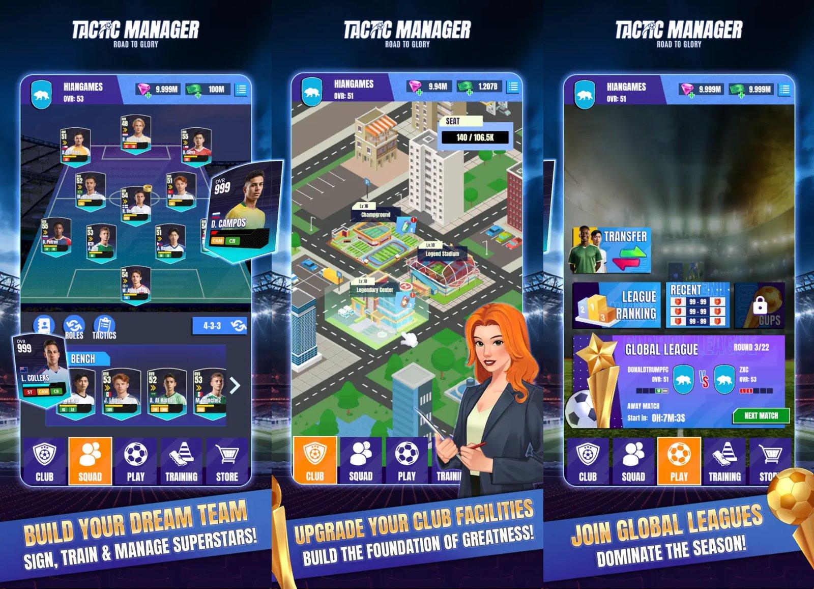 tactic manager road to glory capture jeu ipa iphone
