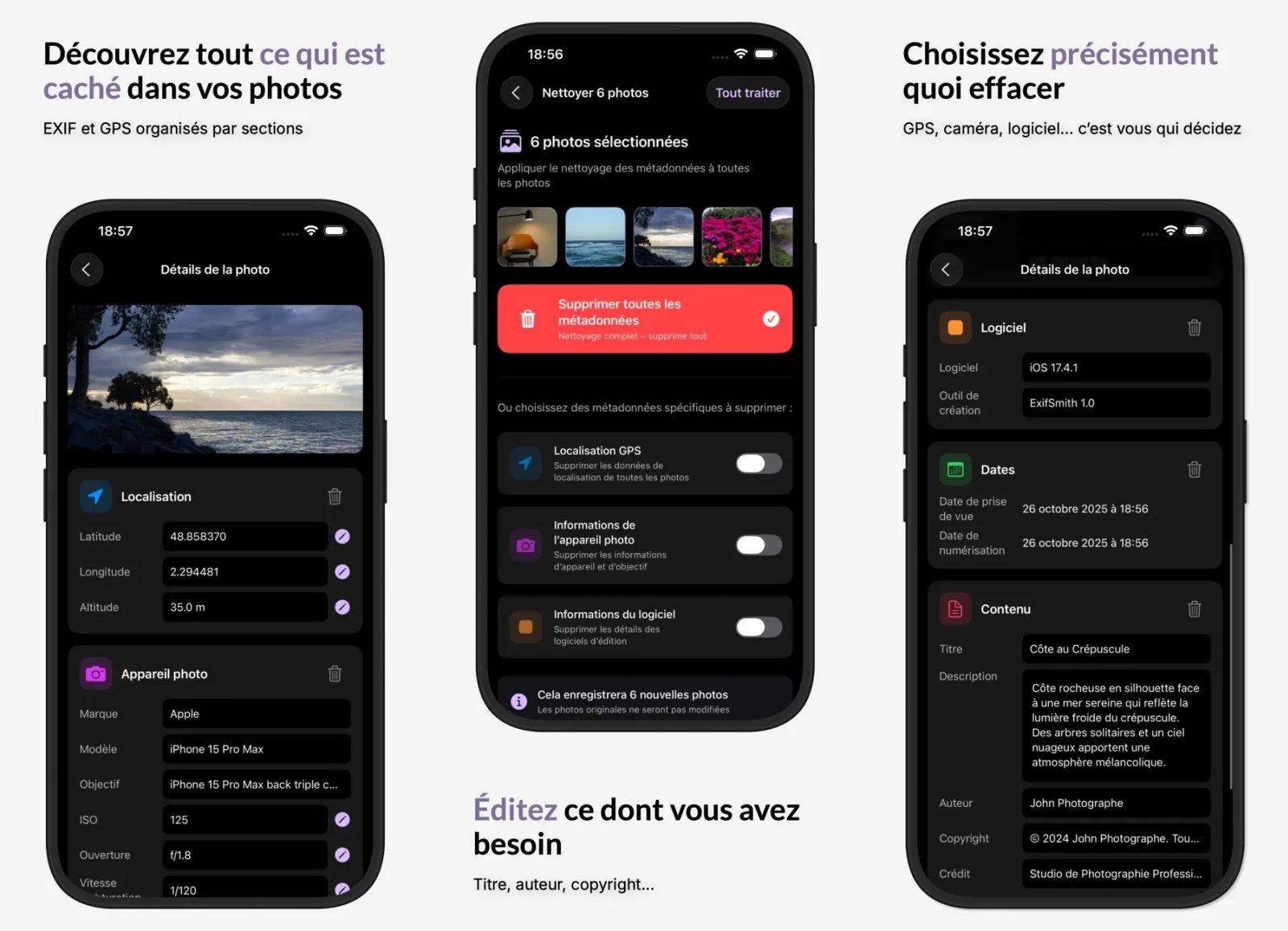 exifsmith capture app ipa iphone