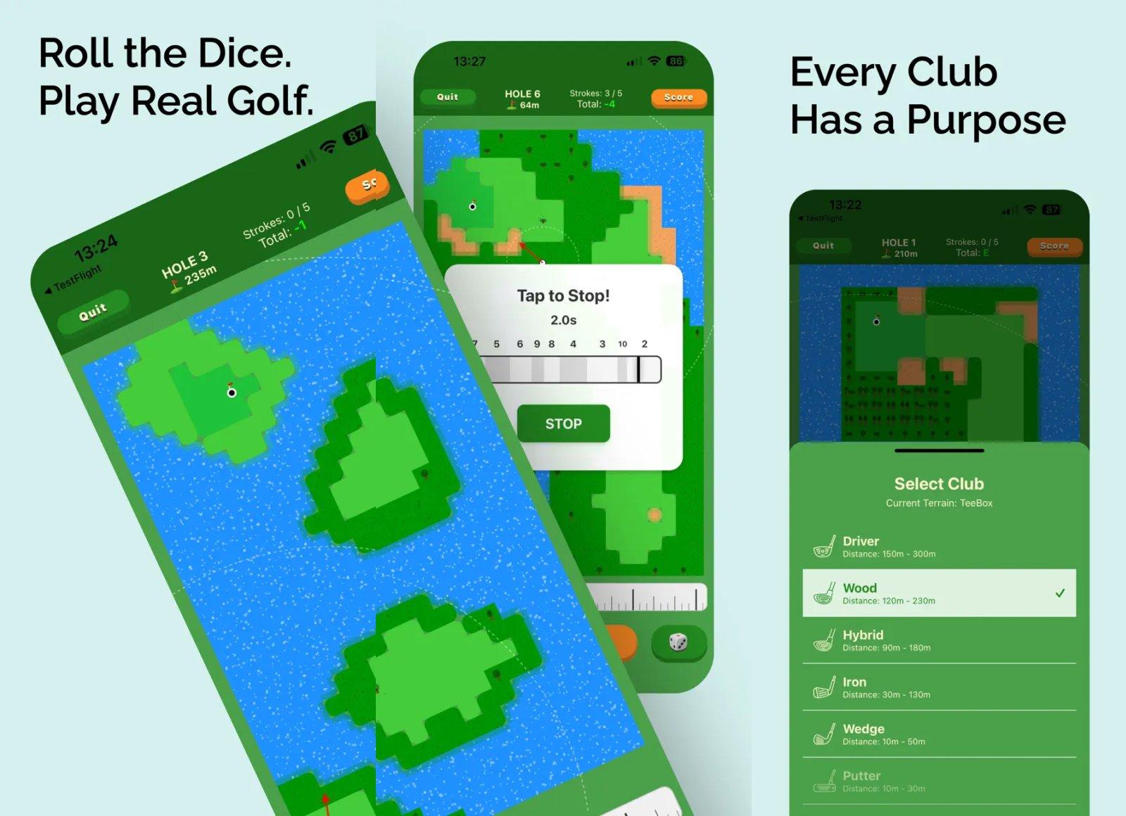 pocket golf tournament capture jeu ipa iphone