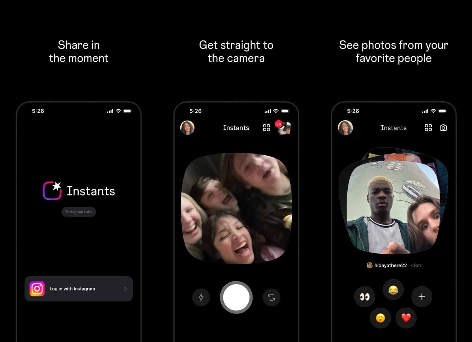 Meta lance « Instants » : des photos éphémères sur Instagram pour concurrencer Snapchat