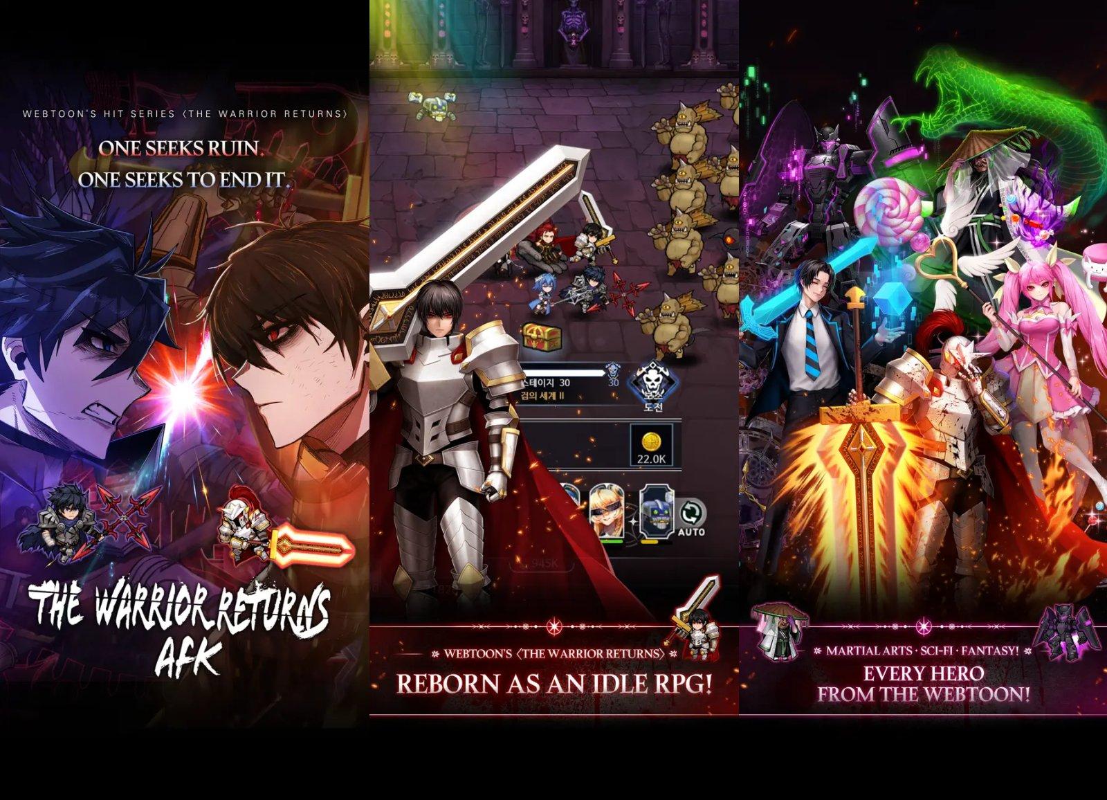 the warrior returns afk rpg capture jeu ipa iphone ipad