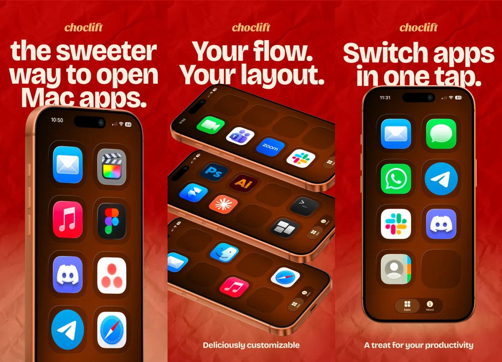 choclift workflow sweetener capture app ipa iphone