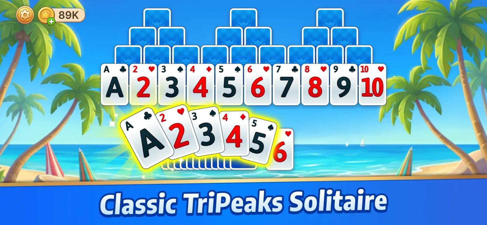 solitaire explorer tripeaks capture jeu ipa iphone ipad