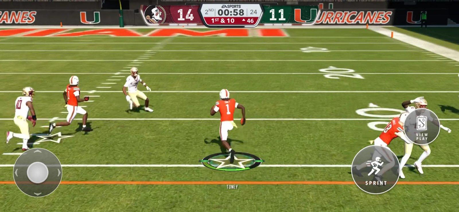 EA College Football Mobile 27 : le football américain universitaire débarque sur iOS