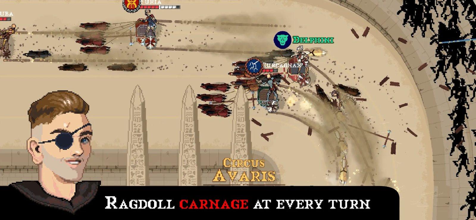 Chariot Rivals débarque sur iPhone : courses de chars, ragdolls et chaos antique