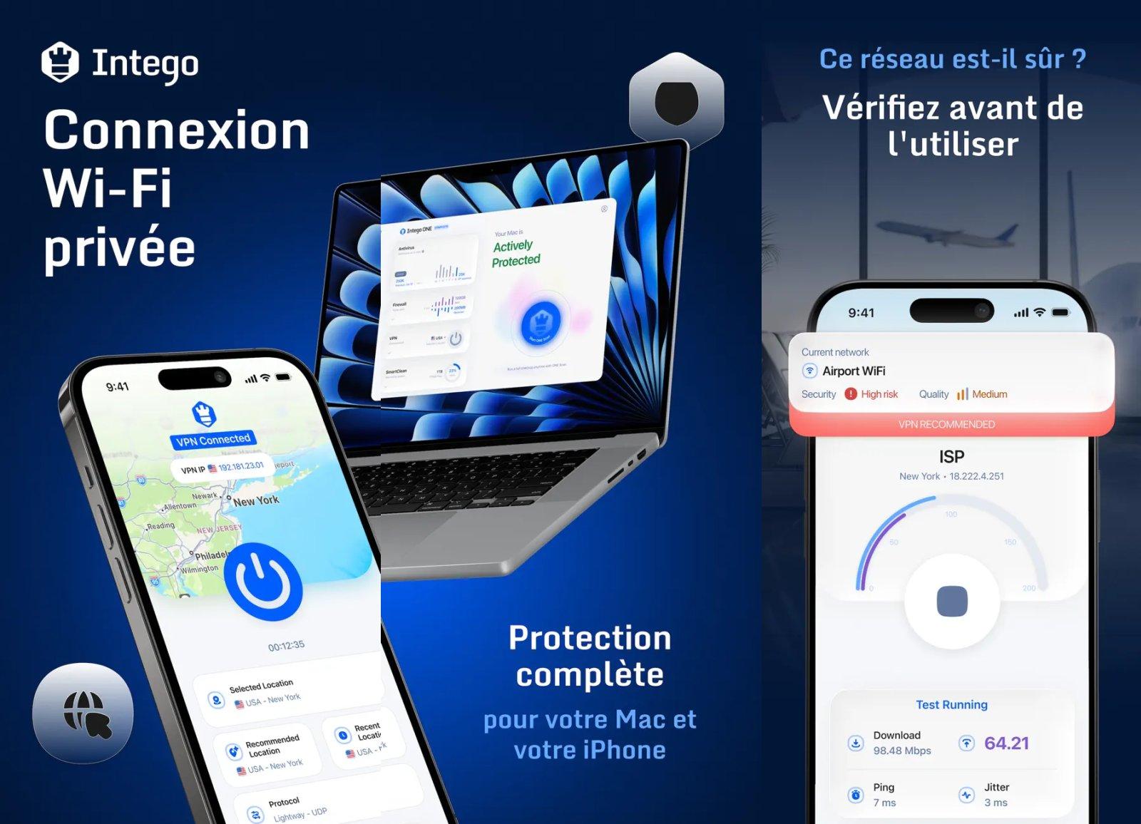 Intego ONE arrive sur iPhone : VPN, diagnostic Wi-Fi et check-up de sécurité