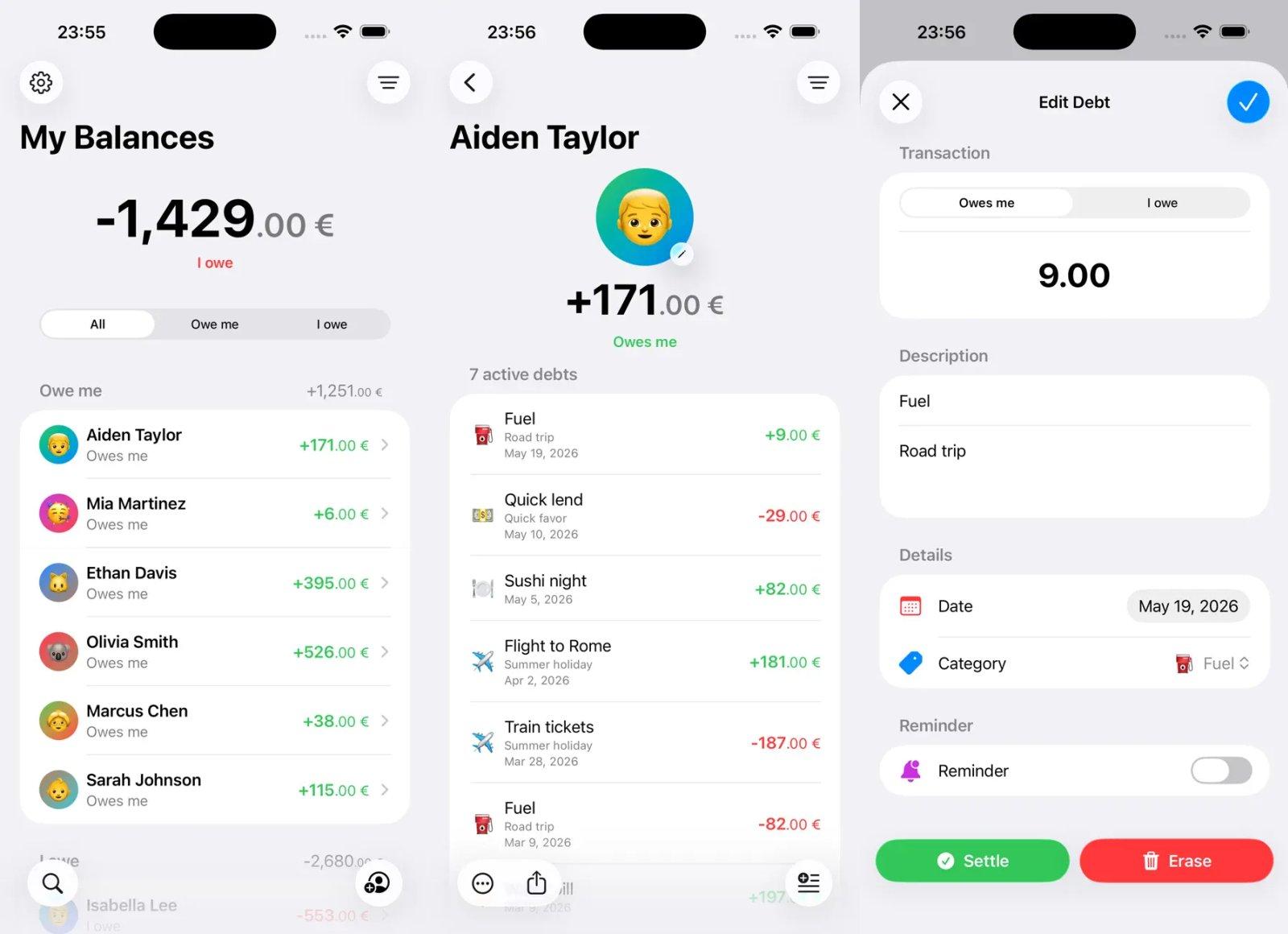 settli reglez vos comptes capture app ipa iphone
