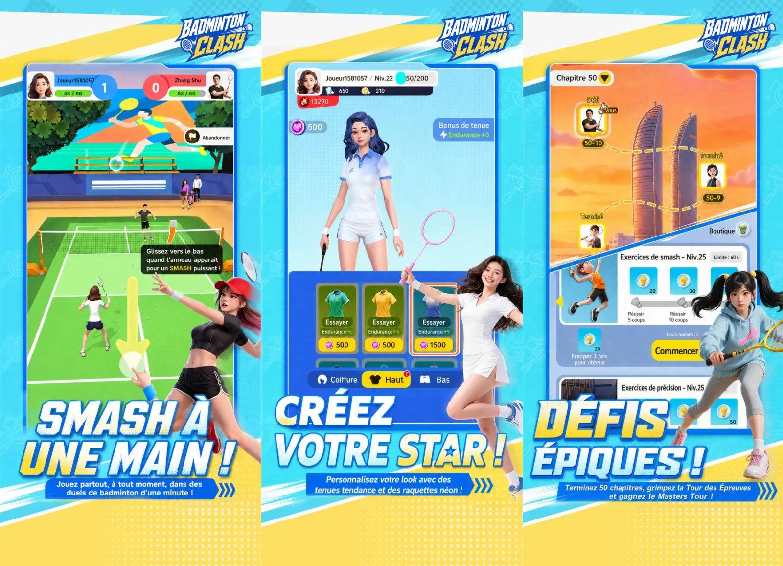 badminton clash capture jeu ipa iphone