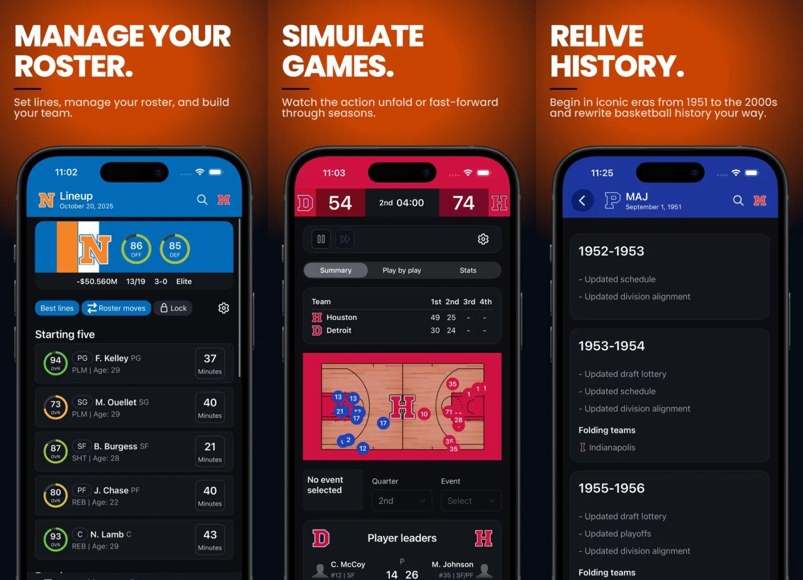 basketball legacy manager 27 capture jeu ipa iphone ipad