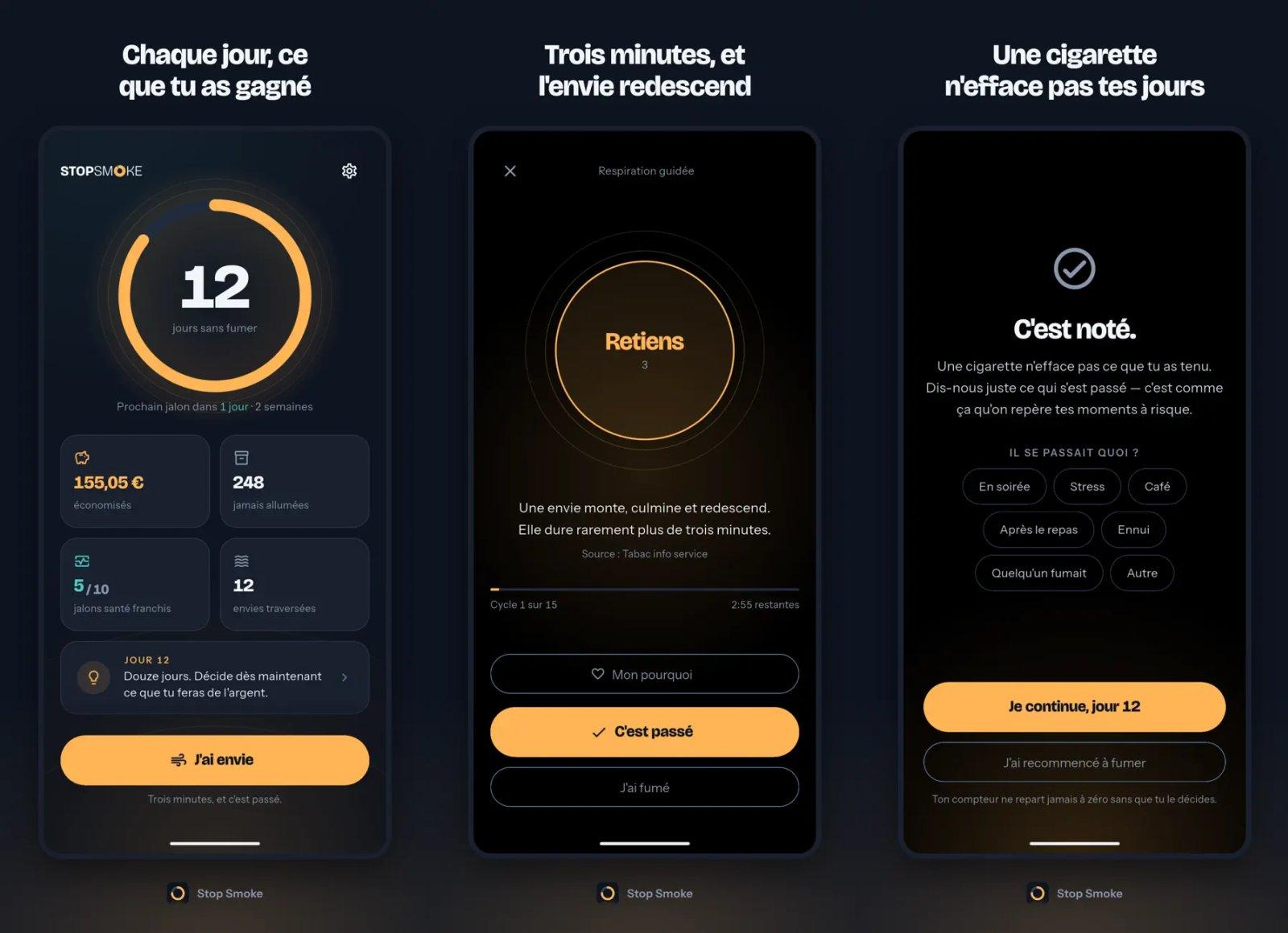 Stop Smoke : arrêter de fumer avec cette application iPhone !
