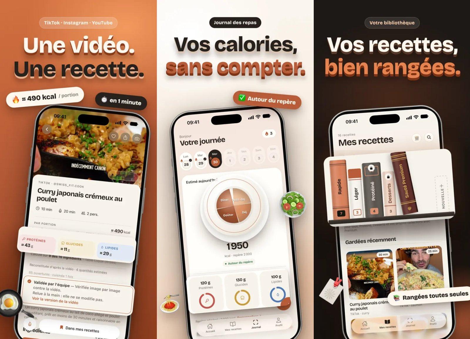 saute recette et calories capture app ipa iphone