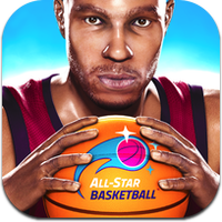 all star basketball icon