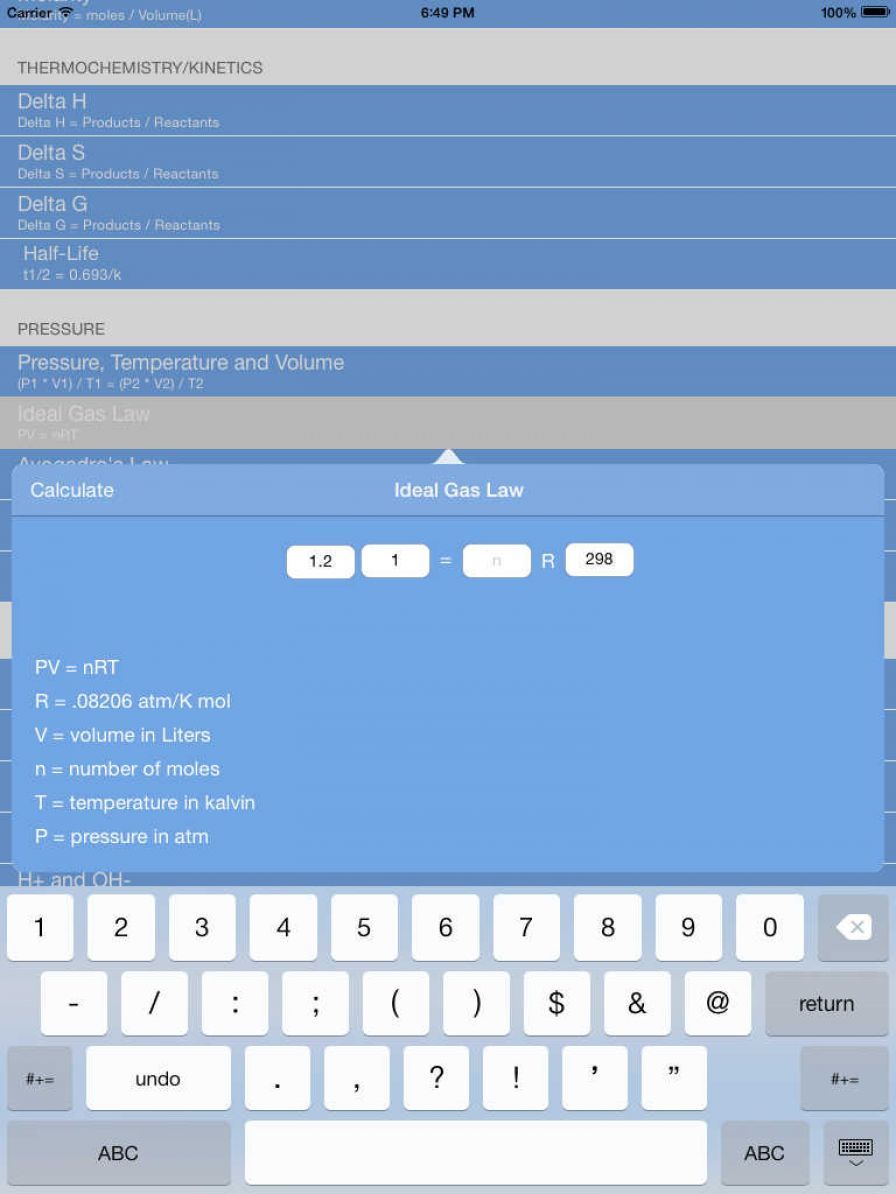 chemistry-calculators ipa