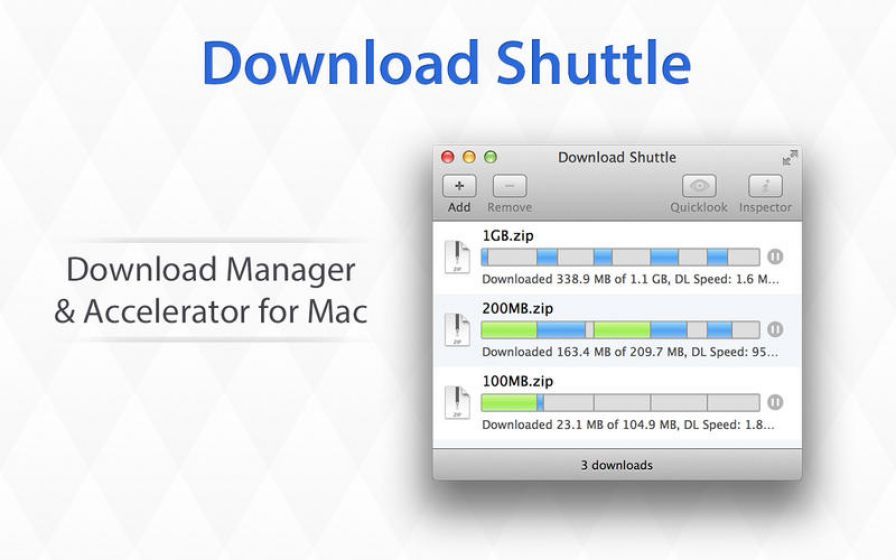 add download shuttle to automatically download