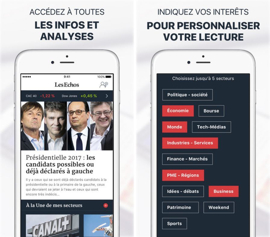 L'app Les Echos Devient Plus Personnalisable Après Un Beau Lifting ...