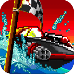 pixel boat rush icon