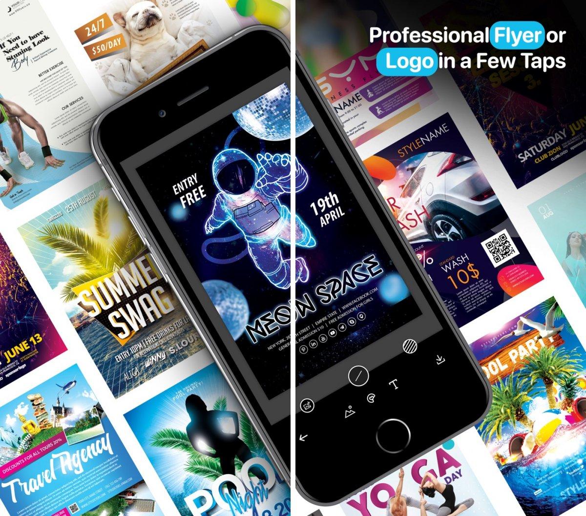 create flyers logos maker capture app ipa iphone ipad