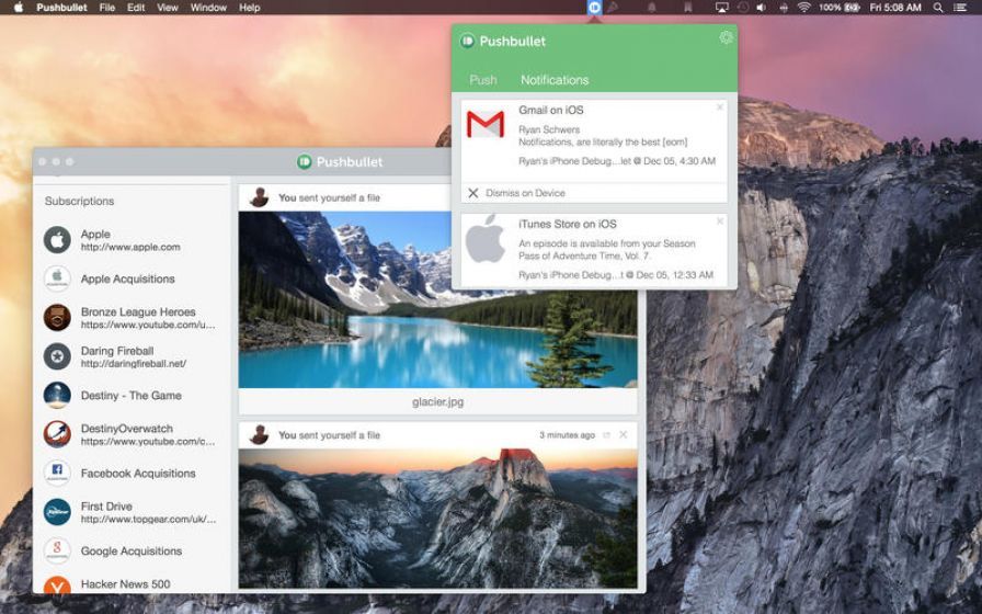 pushbullet mac os