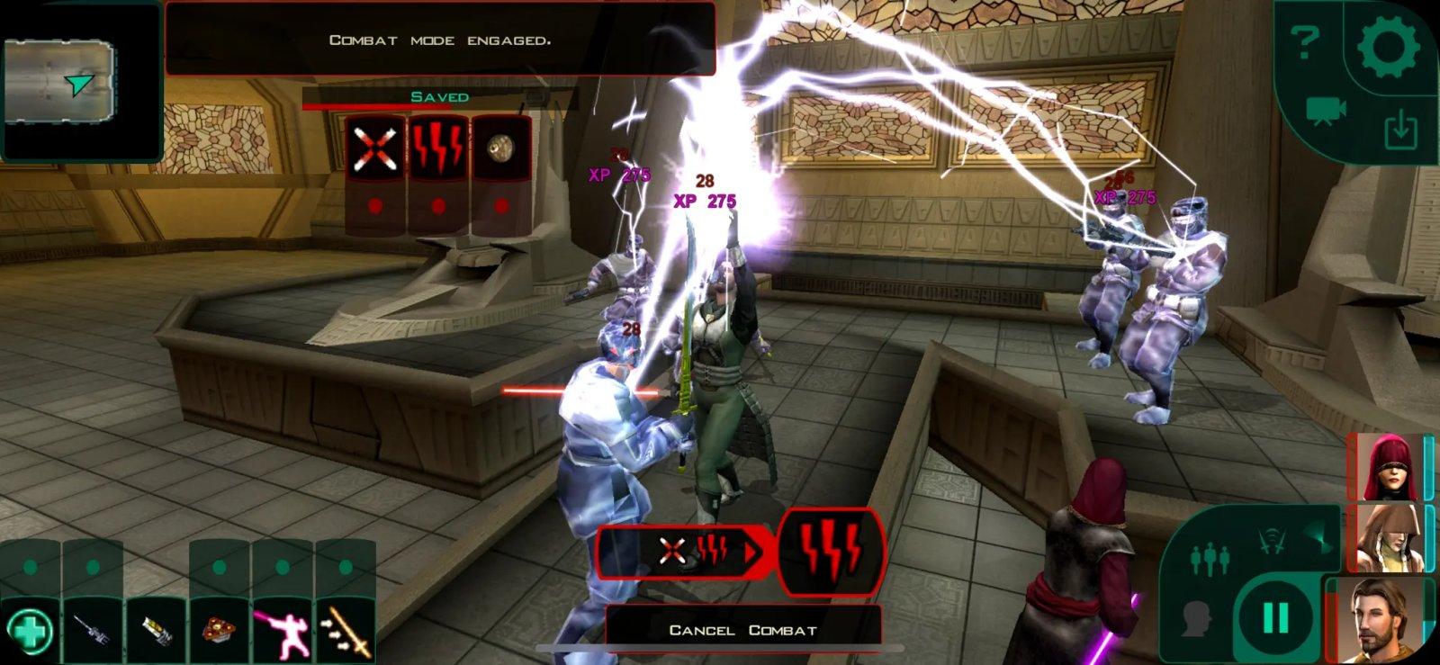 star wars kotor ii capture jeu ipa iphone ipad