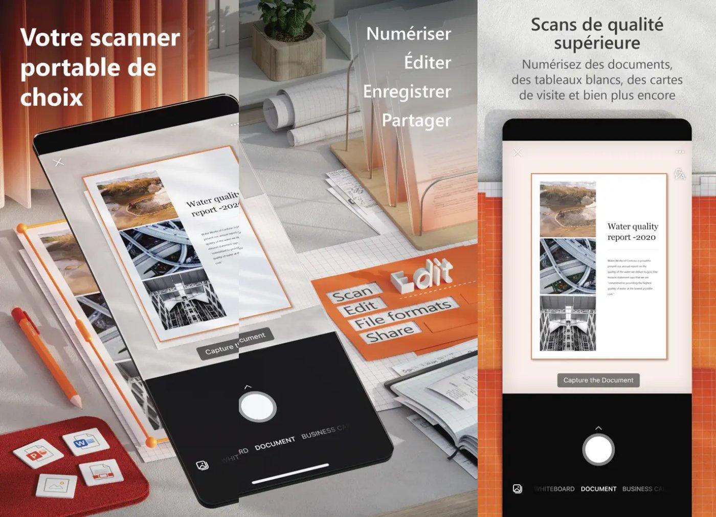 microsoft lens pdf scanner capture app ipa iphone ipad