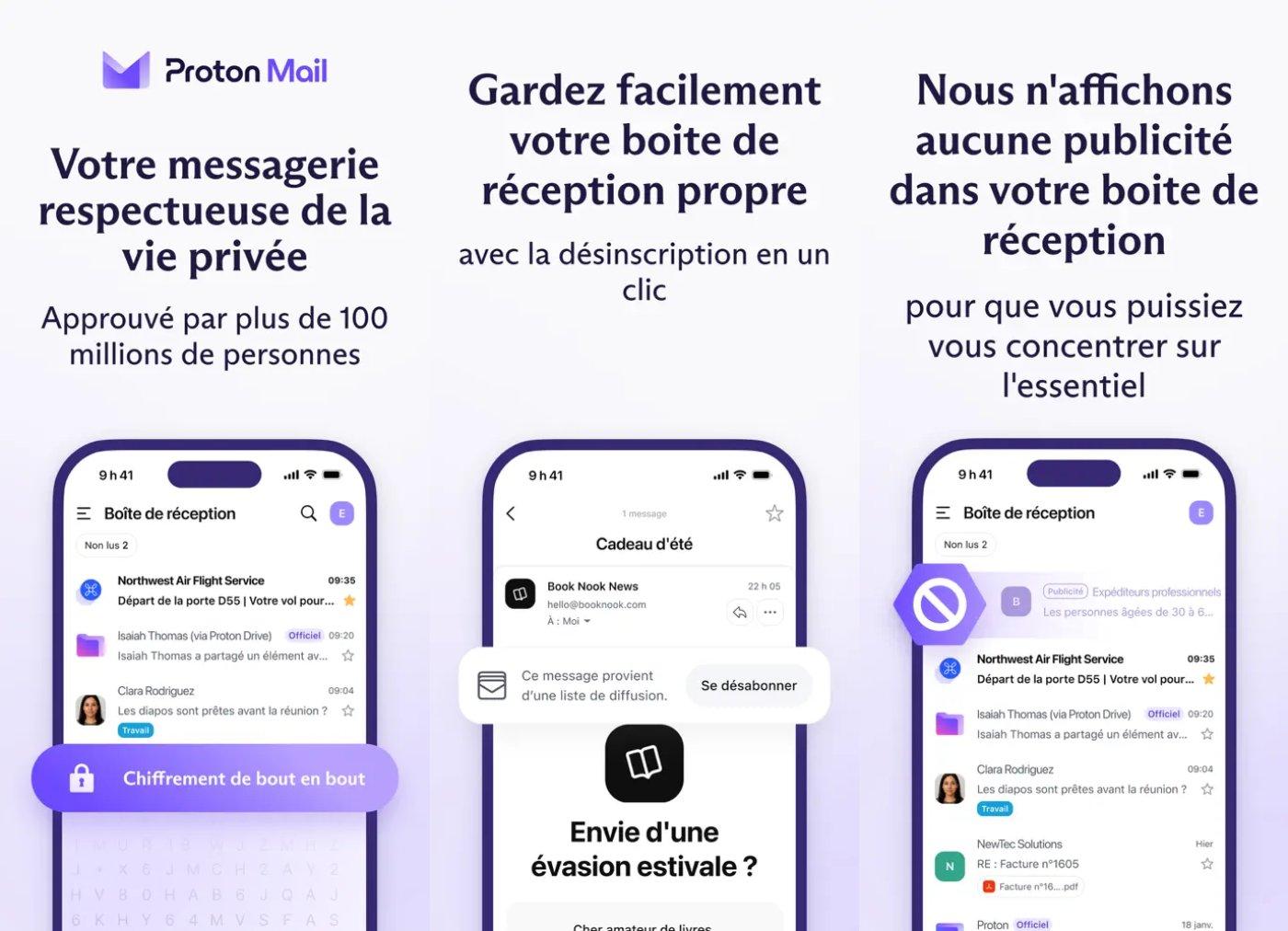 proton mail email chiffre capture app ipa iphone
