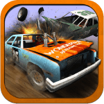 demolition derby crash racing icon