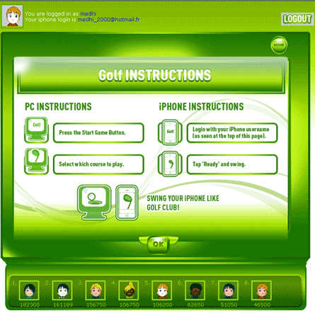 iFun Golf le jeu vidéo sur iPhone et mac/pc
