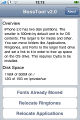 Faire de la place avec BossTool