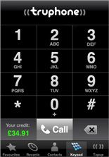 TruPhone VOIP sur iPhone