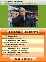 Lequipe.fr sur iPhone le foot avec les doigts