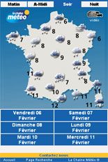 Météo sur Iphone Météo sur Iphone