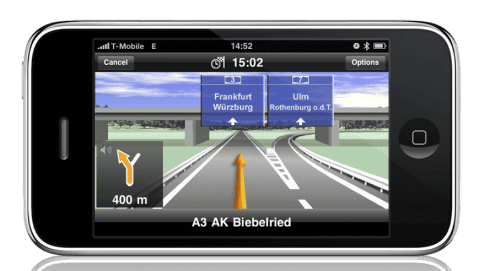 Navigon : GPS iPhone concurrent de TOMTOM