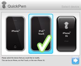 Jailbreak Firmware 2.2 iPhone et iPod touch QuickPwn