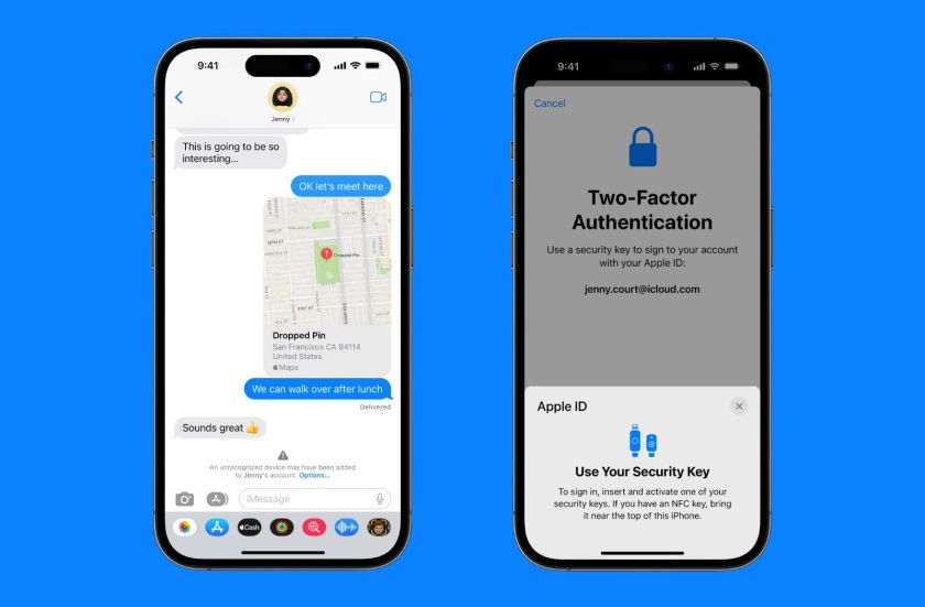 Apple présente les nouveautés de sécurité d'iMessage et d'Apple ID à venir en 2023