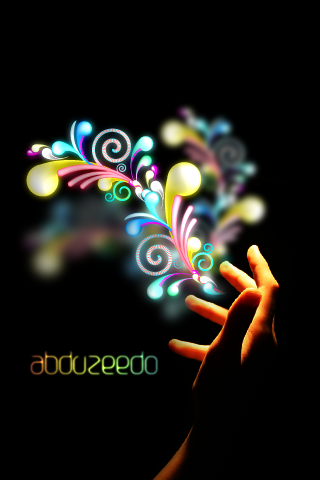 Fond écran pour iPhone main magique