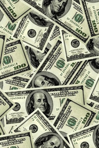 Fond écran pour iPhone Money Dollars