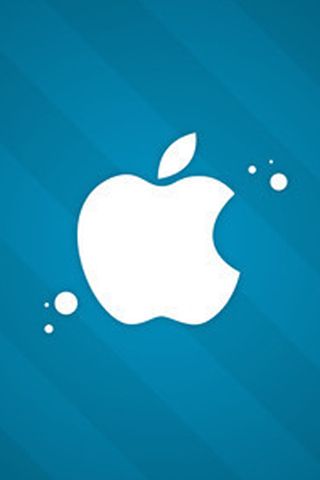 Fond écran pour iPhone Apple bleu