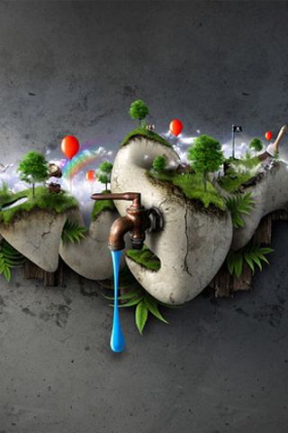 Fond écran pour iPhone littleworld