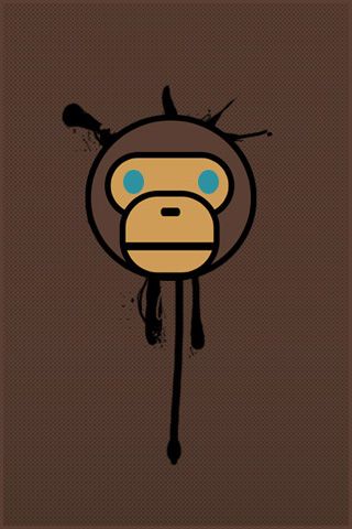 Fond écran pour iPhone Singe