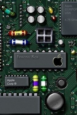 Fond écran pour iPhone style carte mère