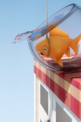 Fond écran pour iPhone Fish funky