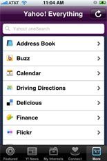 Yahoo sur iPhone